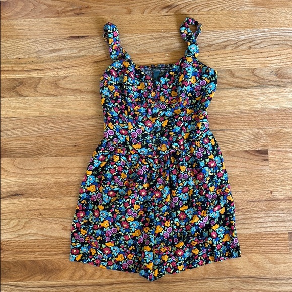 Wild Fable Small Floral Print Shorts Romper - Picture 1 of 6